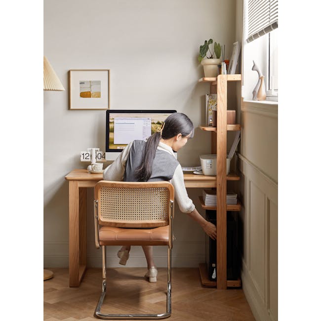 Ace Study Table with Shelves 1m - 7