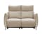 Cole 2 Seater Recliner Sofa - Beige (Genuine Cowhide + Faux Leather) - 2