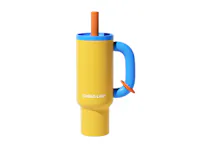 CHAKOLAB BAWANG Thermal Cup 1050ml - Orange Blue