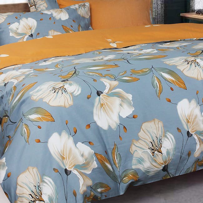 Marie Claire Lumine Combed Cotton Full Bedding Set - Delphine (2 Sizes) - 1
