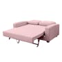 Karl 2.5 Seater Sofa Bed - Dusty Pink - 1