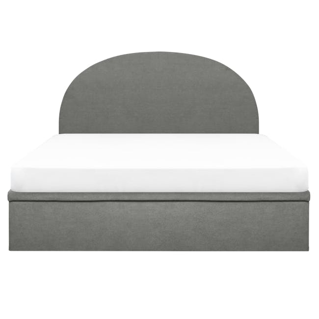 Aspen King Storage Bed - Midnight Grey - 0