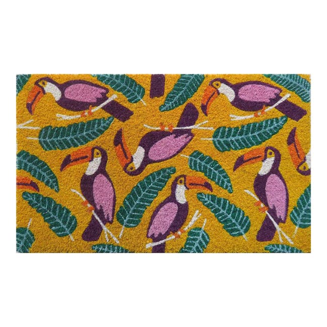 Tropical Toucans Coir Door Mat - 1
