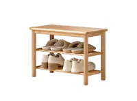 Azumi Shoe Rack Bench 0.6m - Oak