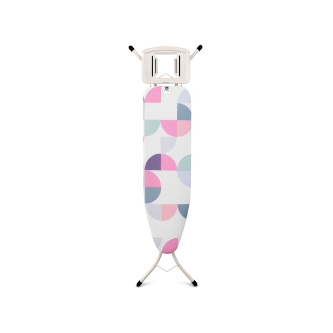 Size A Ironing Board with Solid Iron Rest - Abstract Leave - 0