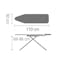 Size A Ironing Board with Solid Iron Rest - Abstract Leaves - 6