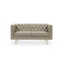 (As-is) Cadencia 2 Seater Sofa - Warm Taupe (Faux Leather) - 1 - 0