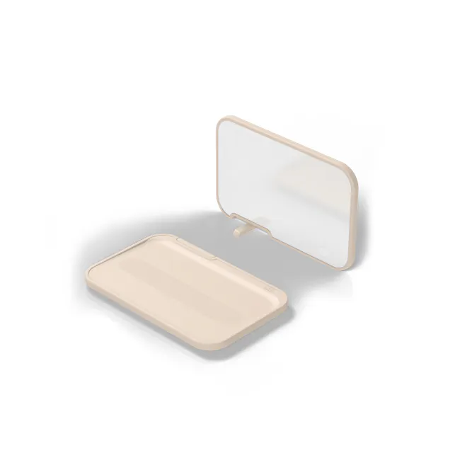 Zuutii 2-in-1 Chopping Board (Light Cream) - 1 - 3D rendering, minimalist design, modern aesthetic, sleek lines, soft beige