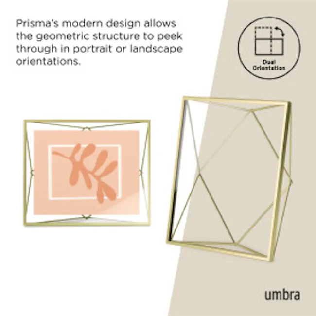 Prisma Photo Display 8 x 10 - Brass - 12