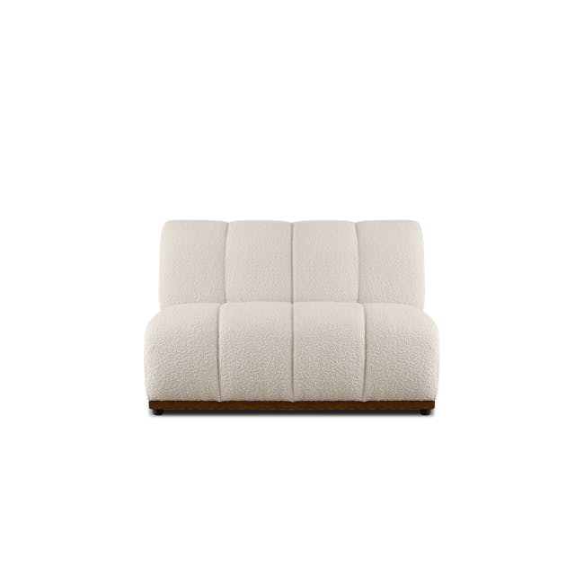 Cosmo 2 Seater Sofa Unit - White Boucle (Spill Resistant) - 0