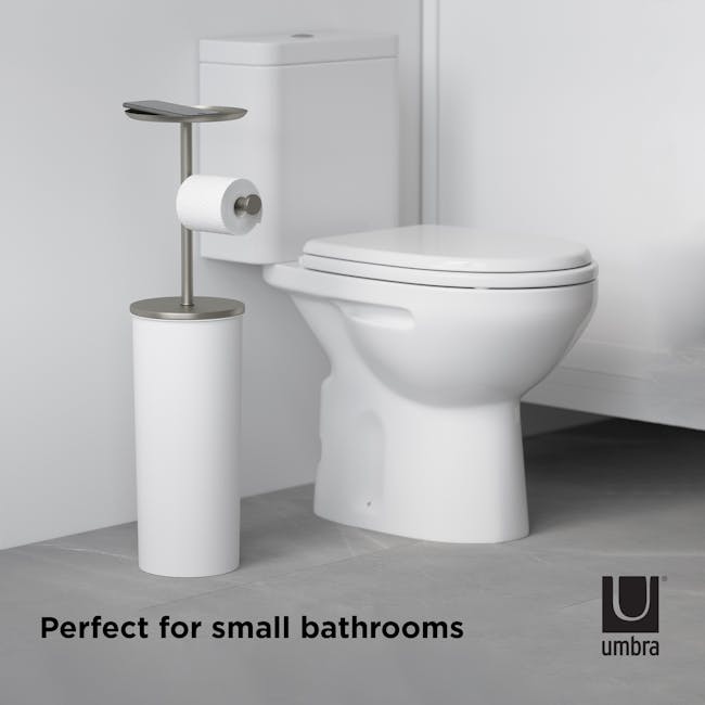 Portaloo Toilet Paper Stand With Storage - White - 7