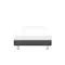 ESSENTIALS Single Divan Bed - Grey (Faux Leather)