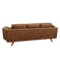 Charles 3 Seater Sofa - Cigar (Premium Aniline Leather) - 4