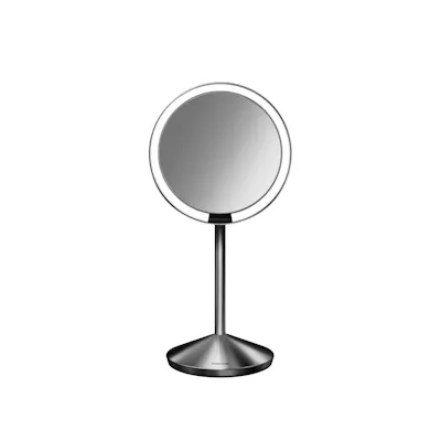 simplehuman Mini Sensor Mirror 5'' Round - Brushed