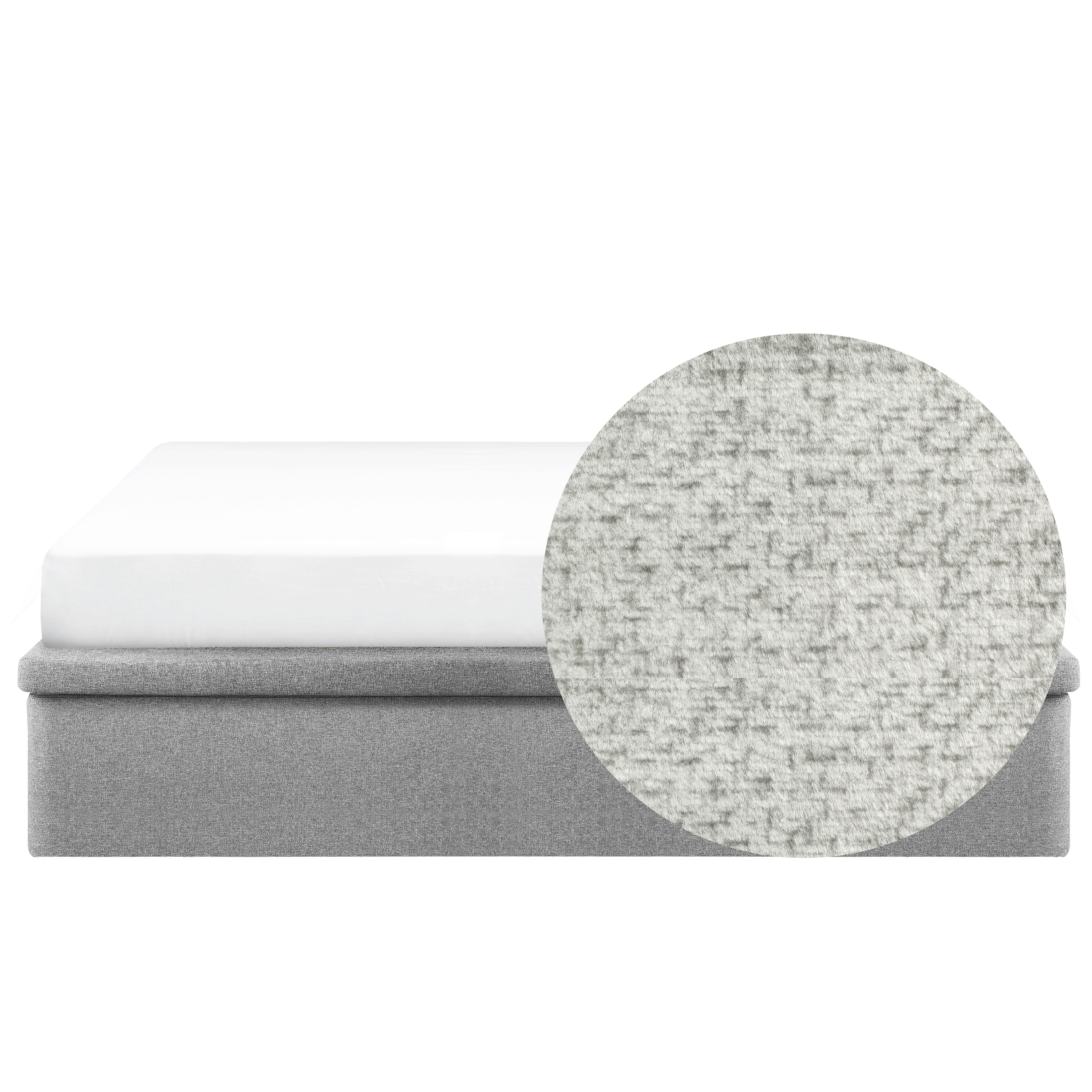 ESSENTIALS King Storage Bed - Linen (Pet Friendly)
