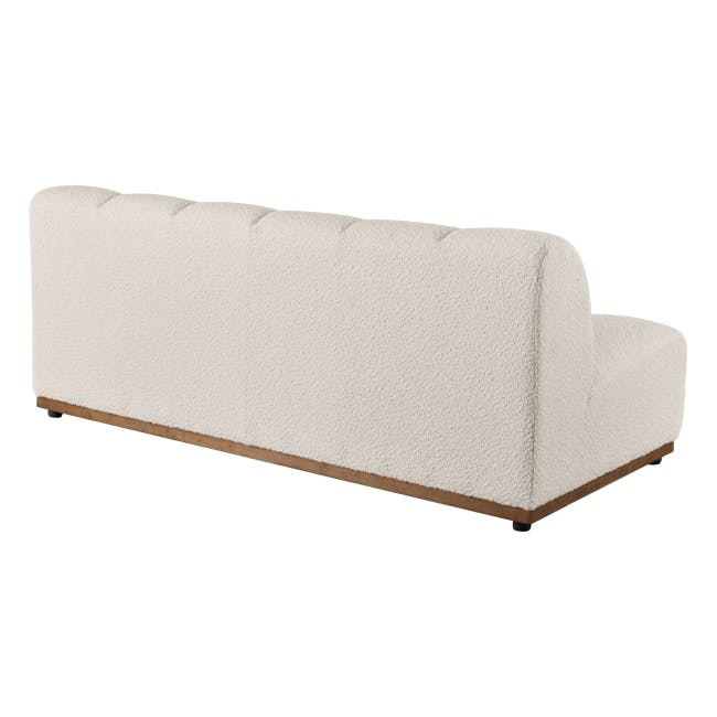Cosmo Chaise Sectional Sofa - White Boucle (Spill Resistant) - 5