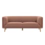 Audrey 3 Seater Sofa with Audrey 2 Seater Sofa - Blush - 5