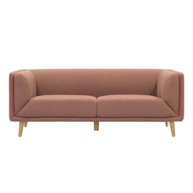 Audrey 3 Seater Sofa with Audrey 2 Seater Sofa - Blush - 5
