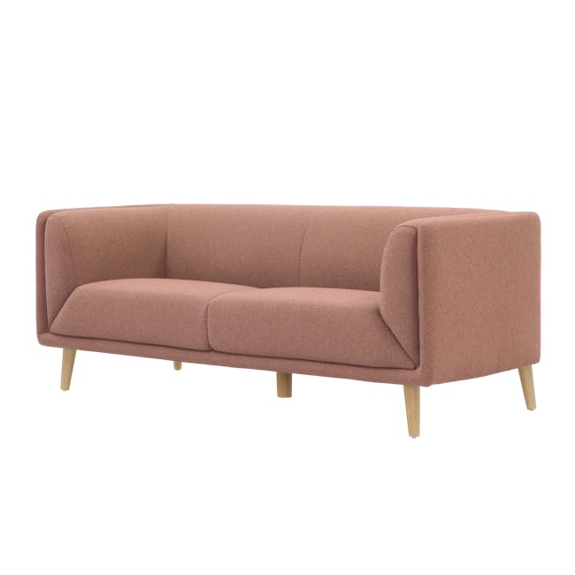 Audrey 3 Seater Sofa with Audrey 2 Seater Sofa - Blush - 6