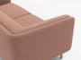 Audrey 3 Seater Sofa with Audrey 2 Seater Sofa - Blush - 10