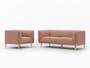 Audrey 3 Seater Sofa with Audrey 2 Seater Sofa - Blush - 13