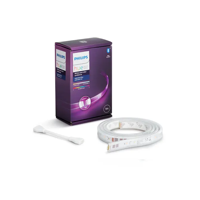 Philips Hue V4 Lightstrip Plus - 2 - Philips Hue White and color ambiance light strip plus extension 1m, Philips Hue White