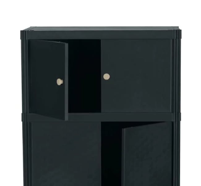 Flo 4-Door Tall Storage Cabinet - Night - 3