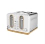 Odette Streamline 4-Slice Bread Toaster - White - 3