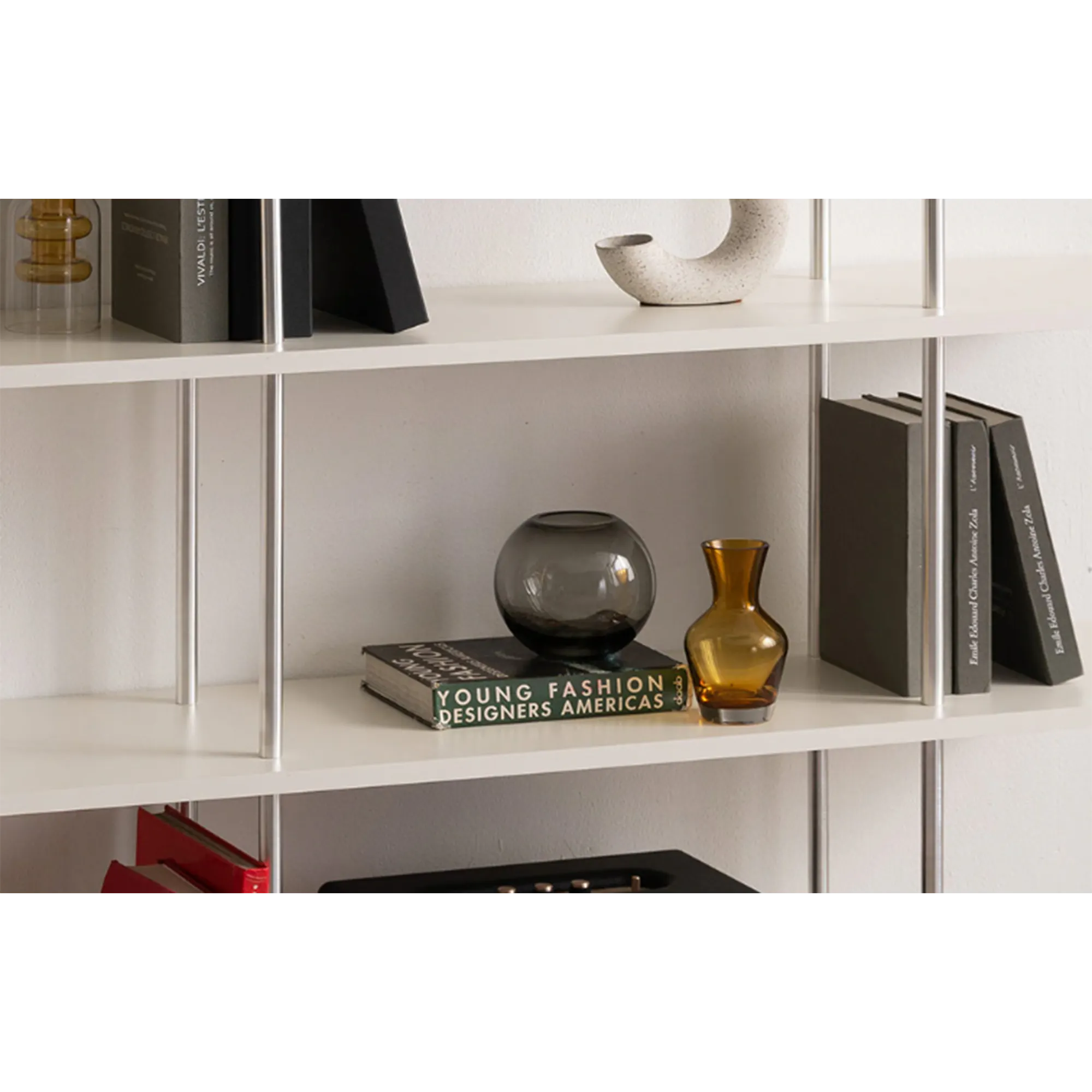 Bauhaus 3-Tier Display Shelf - Ivory - 14