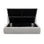 Aubrielle Storage King Bed - Light Grey Boucle - 7