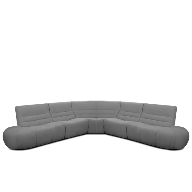 Tara Large Corner Sectional Extended Sofa - Dark Grey - 1