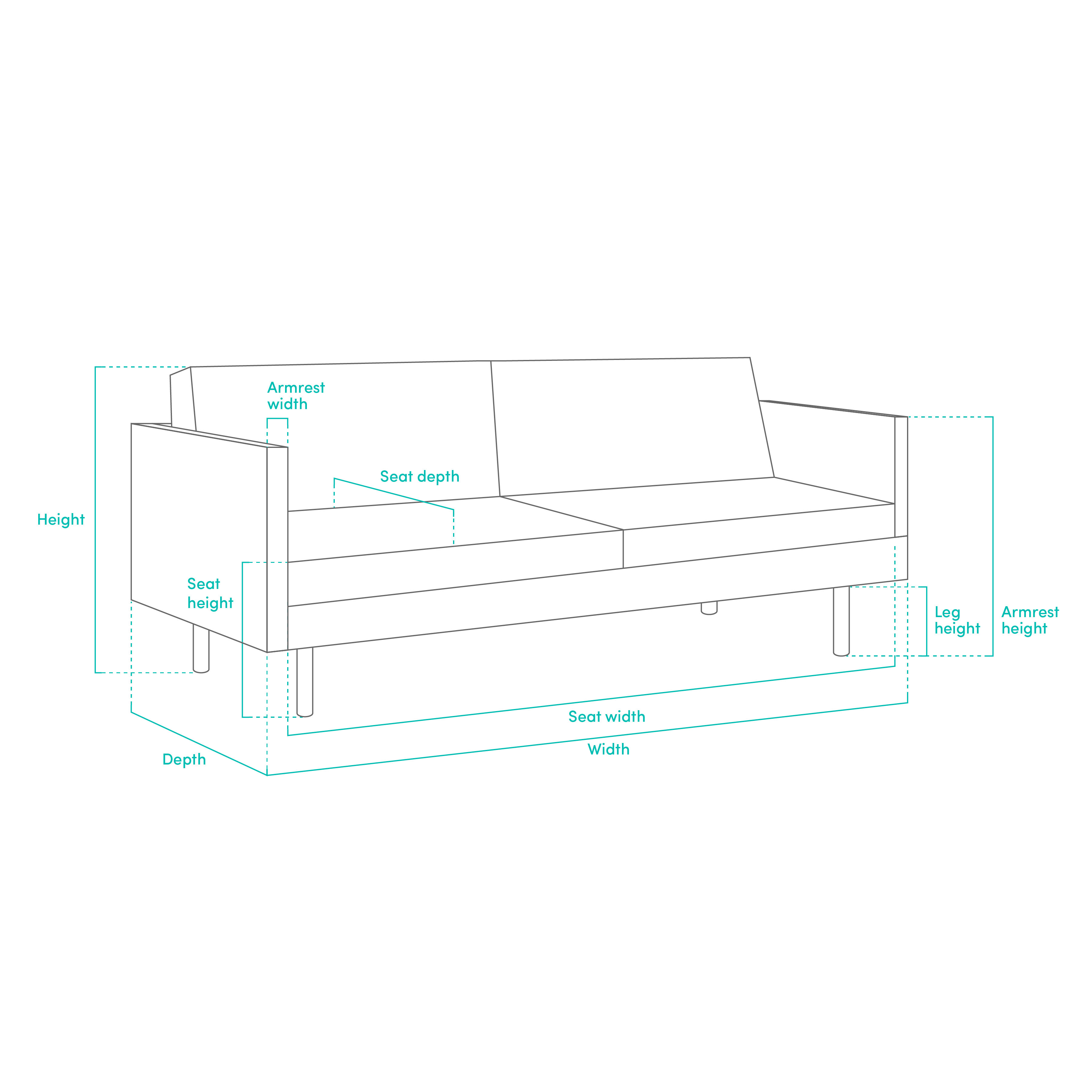 Noel Sofa Bed Harbour Grey, HV Modern Sofas & Lounge Chairs HipVan
