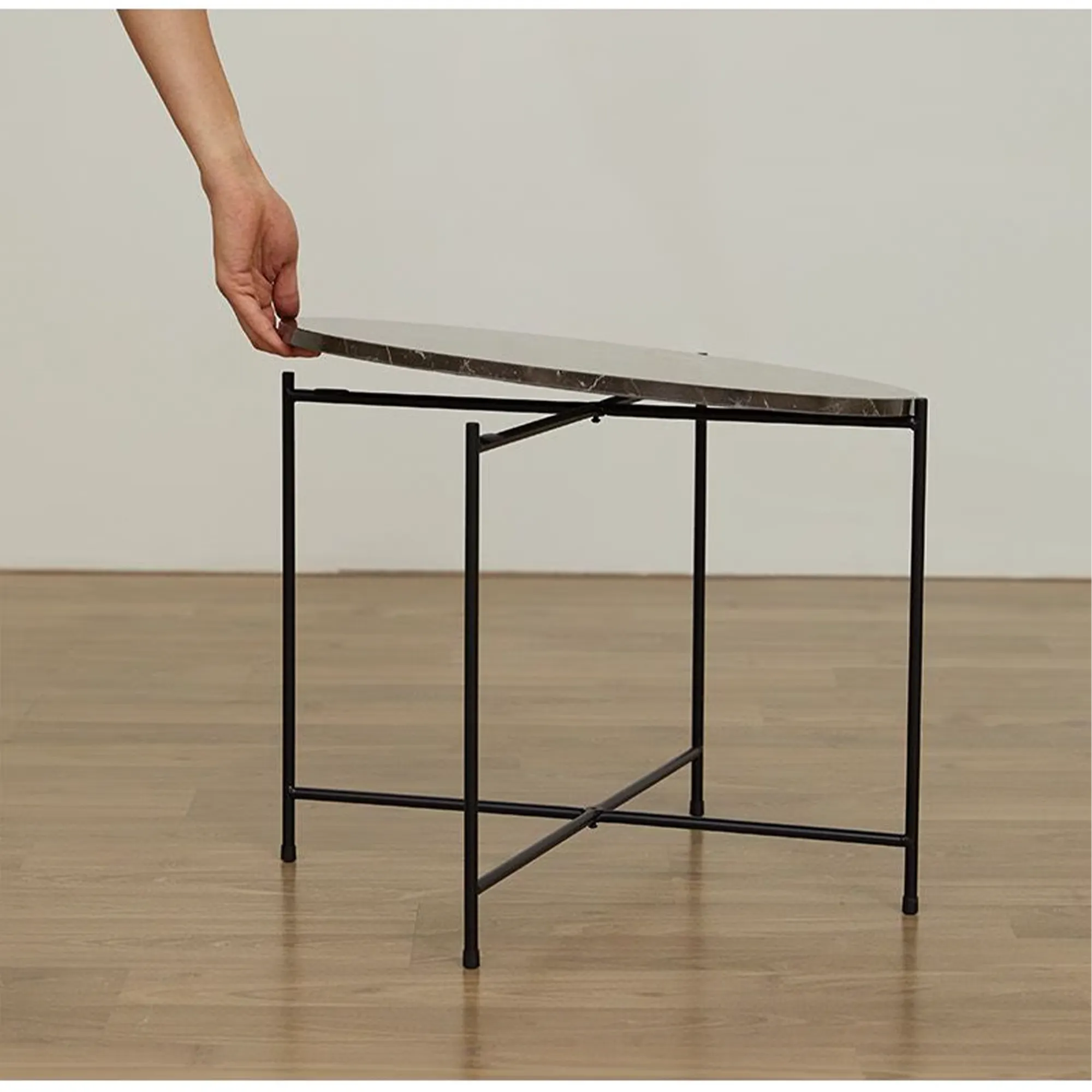 Chloe Marble Round Coffee Table - 9