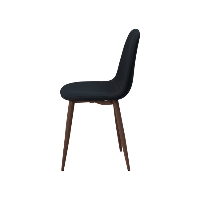 Fynn Dining Chair - Walnut, Black - 3