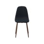 Fynn Dining Chair - Walnut, Black - 1