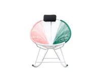 Acapulco Rocking Chair - Pink, White, Green Mix