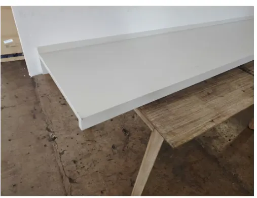 (As-is) Heidi TV Console 1.8m - Oak with LED Pedestal - White - 1 - 11