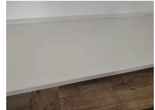 (As-is) Heidi TV Console 1.8m - Oak with LED Pedestal - White - 1 - 14