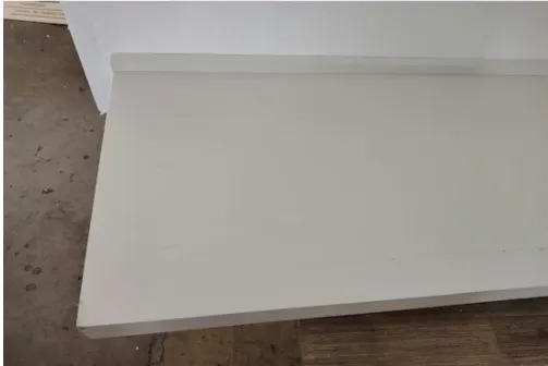 (As-is) Heidi TV Console 1.8m - Oak with LED Pedestal - White - 1 - 15