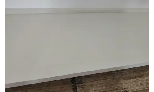 (As-is) Heidi TV Console 1.8m - Oak with LED Pedestal - White - 1 - 19