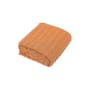 Lia Waffle Knitted Throw - Cinnamon - 0