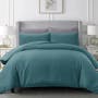Hillcrest Comfy Lux Solid 988TC Fitted Sheet Set – Teal (4 Sizes) - 0