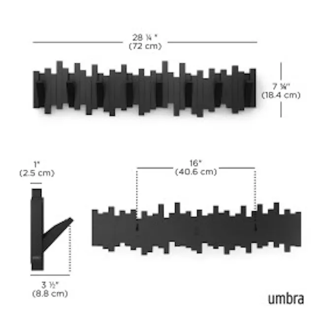 Sticks 8-Hook - Black - 11