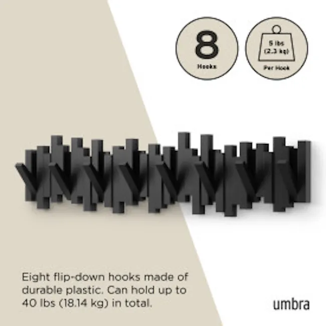 Sticks 8-Hook - Black - 8