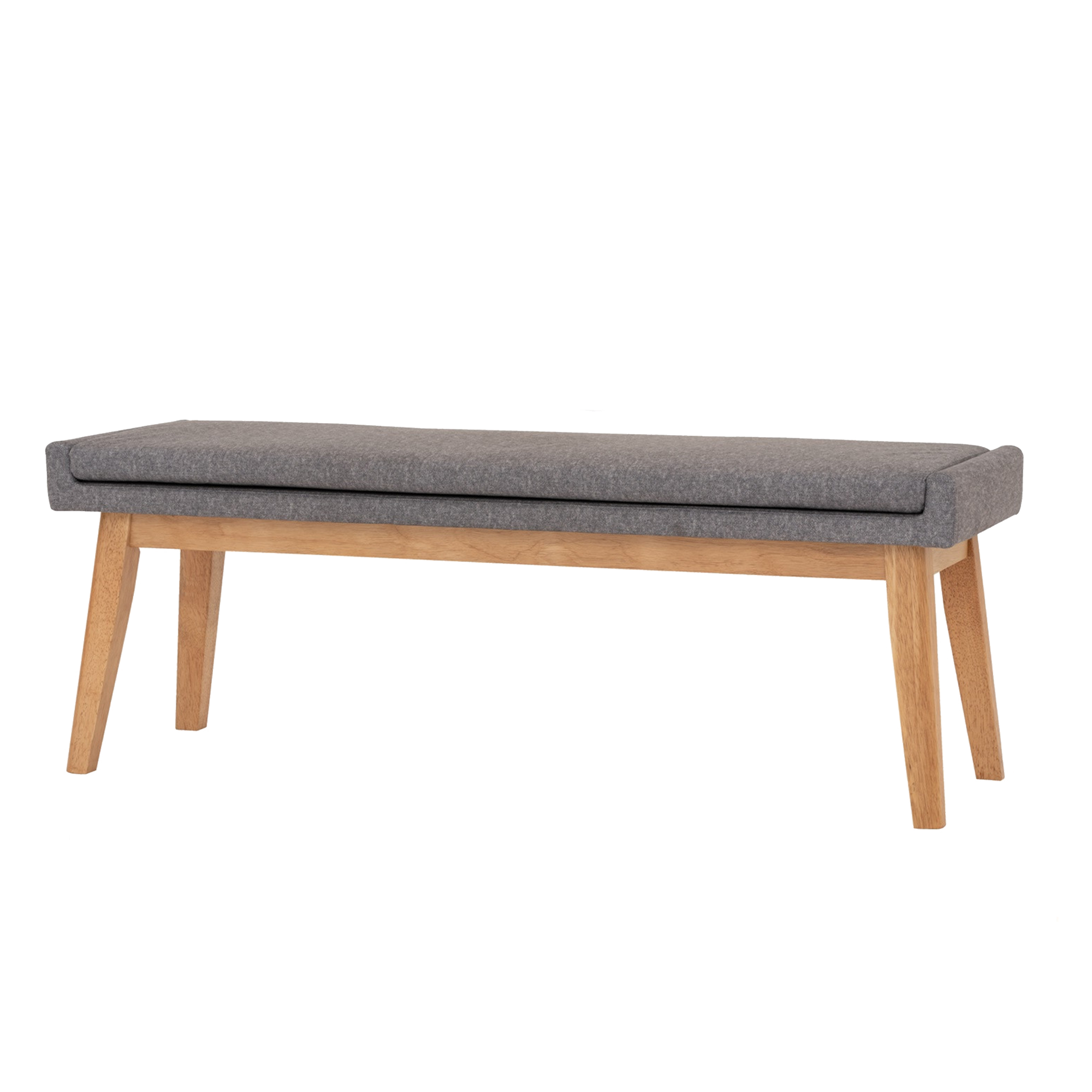 Fabian Bench 1.4m - Natural, Oyster Grey (Fabric)