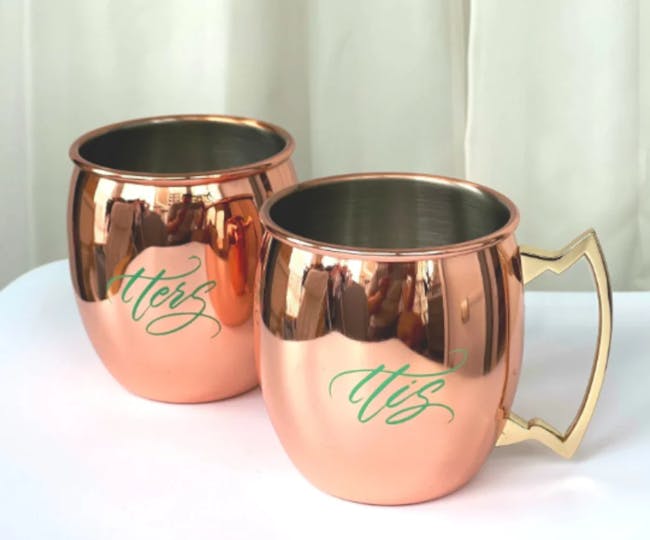His & Hers Copper Mug Set - 2