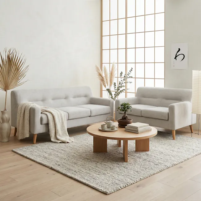 Damien 2 Seater Sofa - Sandstorm (Scratch Resistant) - 2