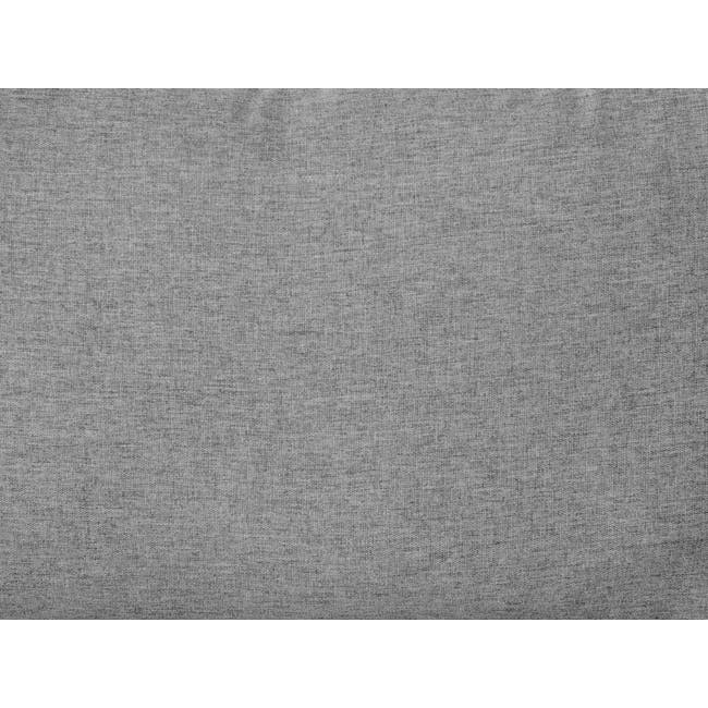 Cameron Left Storage Arm Unit - Moon Grey (Fabric) - 9 - Fine, textured fabric with subtle grain patterns, Grayish fabric