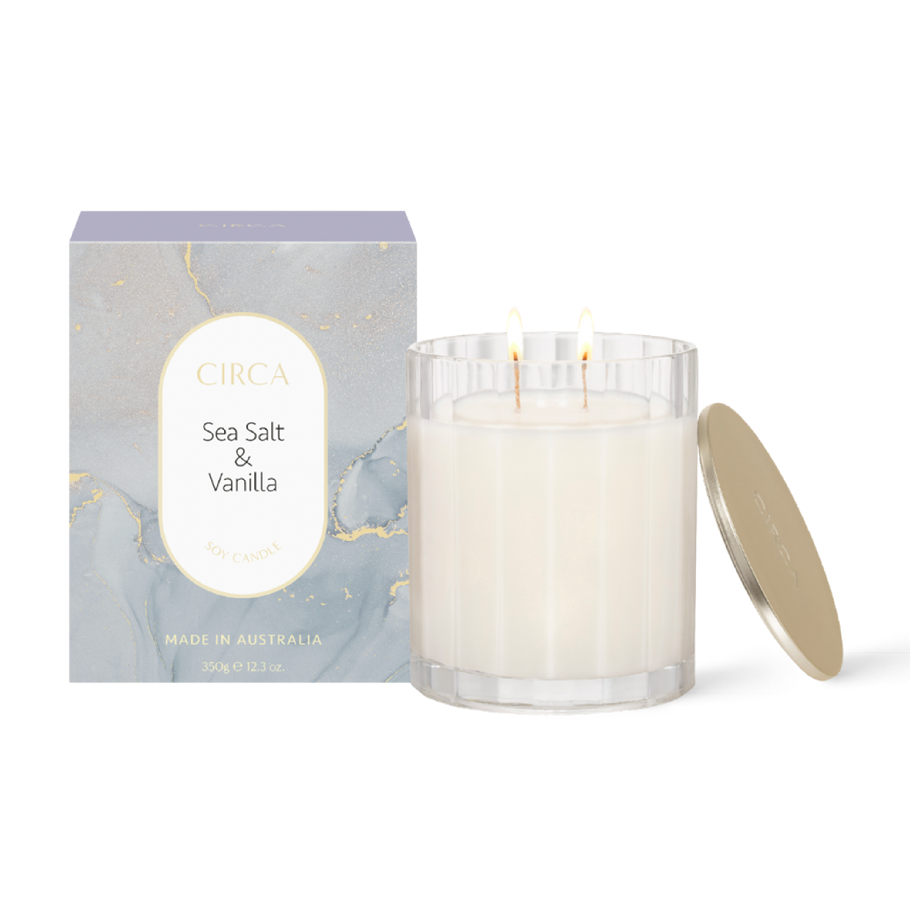 Circa Soy Candle - Sea Salt & Vanilla (2 Sizes)