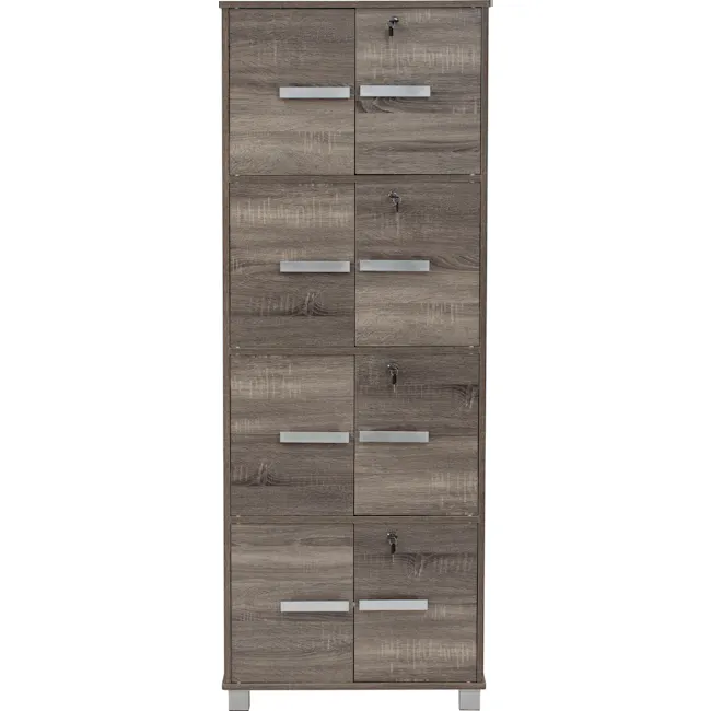 Naya 8 Door Cabinet - Dark Sonoma - 3